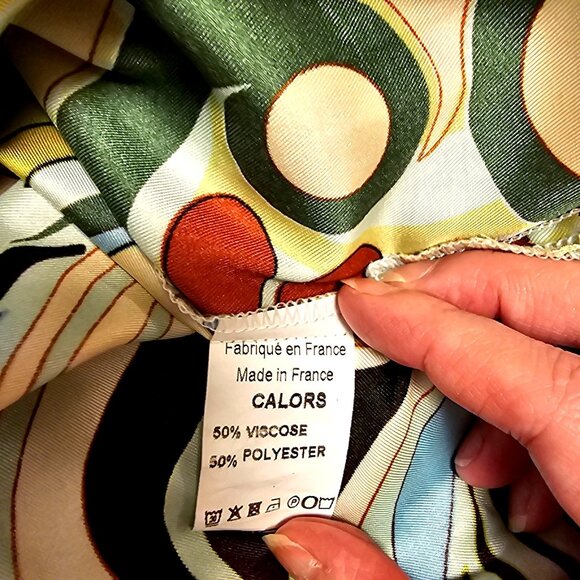 Jeff Gallano Paris Multicolor Abstract Button-Up Blouse - Picture 8 of 8